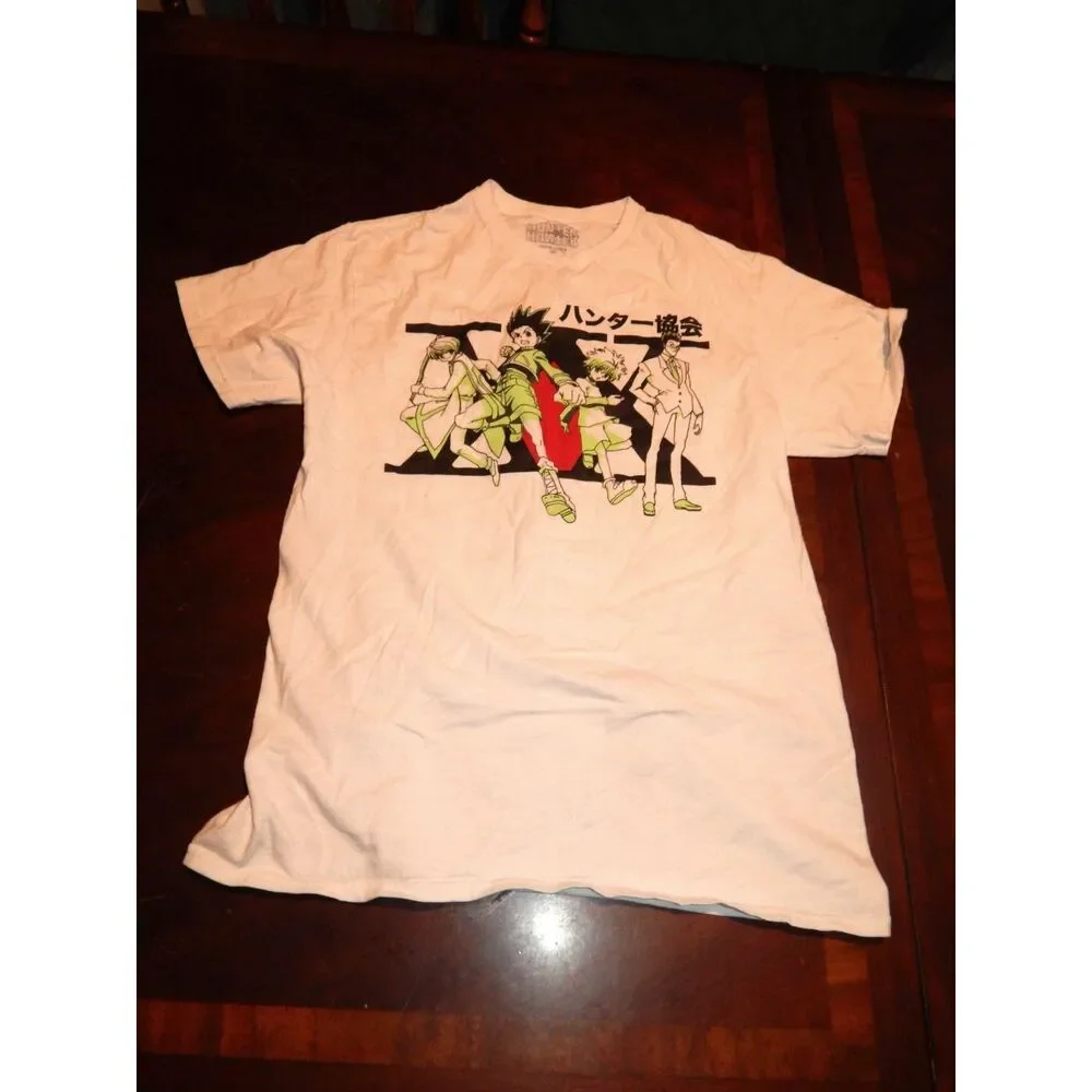 HUNTER X HUNTER unisex medium 38/40 white graphic short sleeve t-shirt - Picture 1 of 4